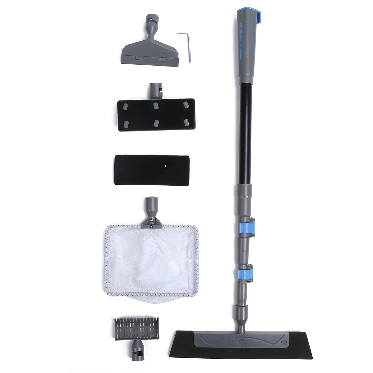 5 in 1 Aquarium Maintenance Kit with Telescopic Brush and Soft Net C129