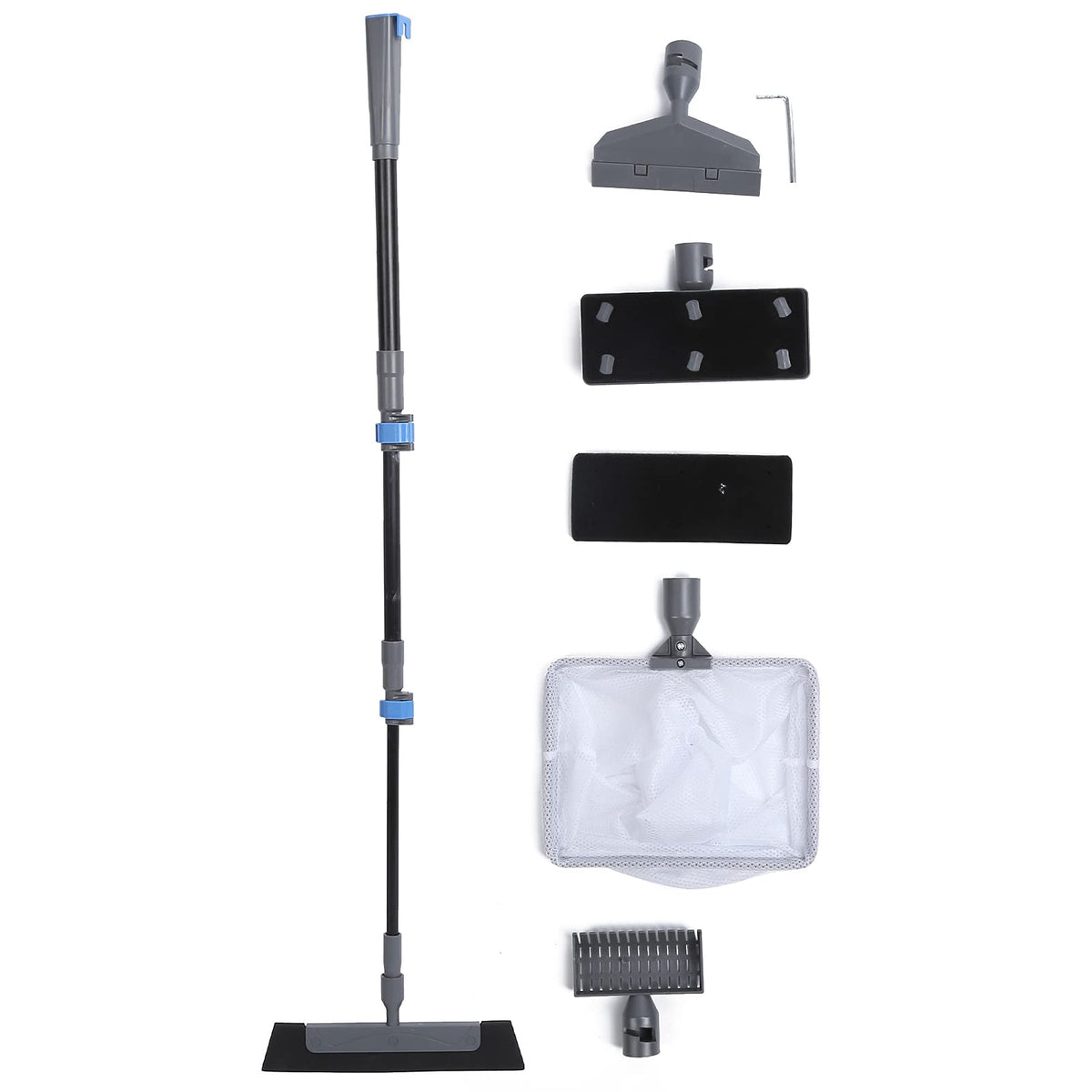 5 in 1 Aquarium Maintenance Kit with Telescopic Brush and Soft Net C129