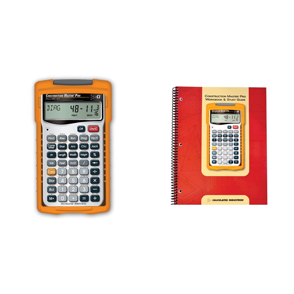 Construction Master Pro Calculator and Workbook V47683
