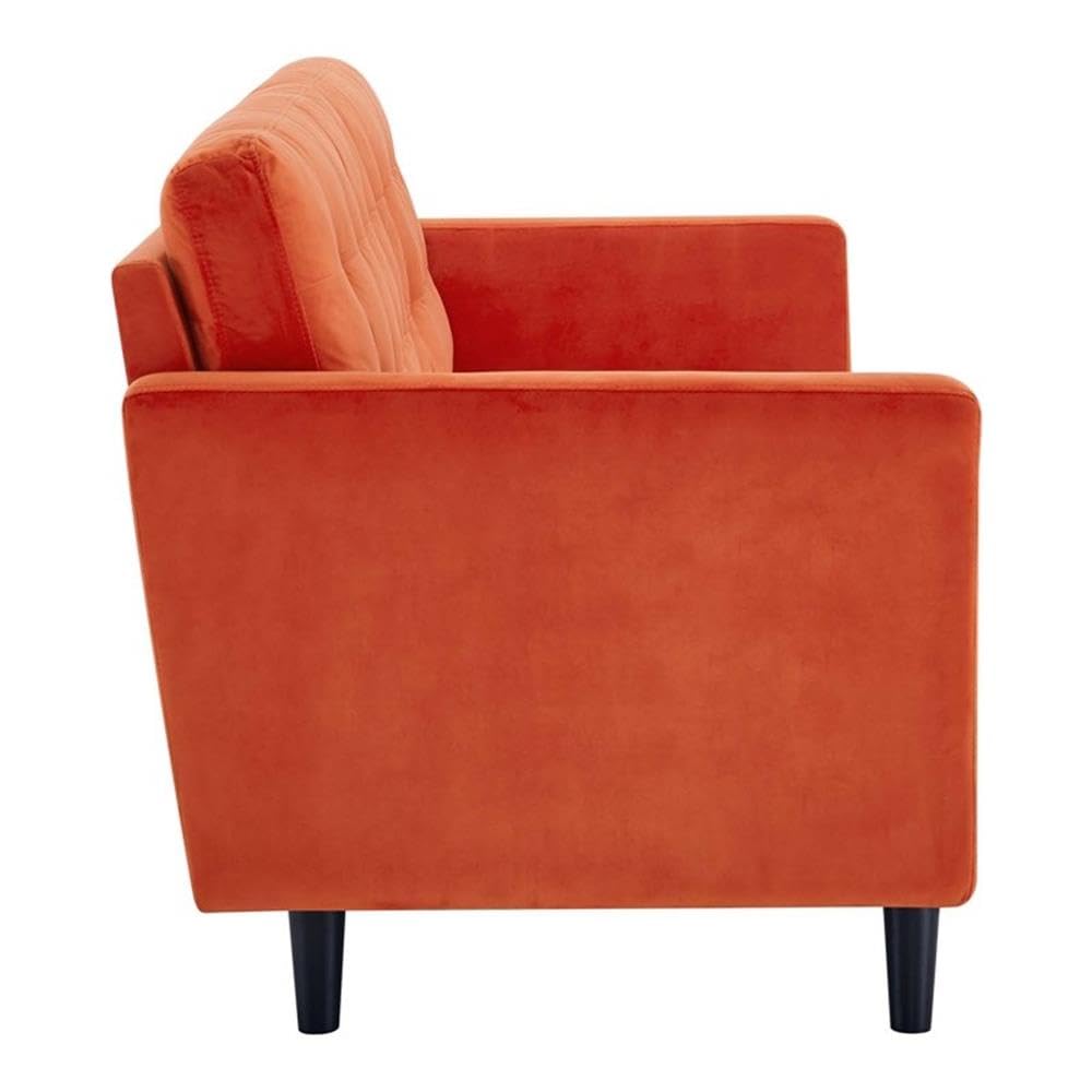 Orange Velvet Sofa I207