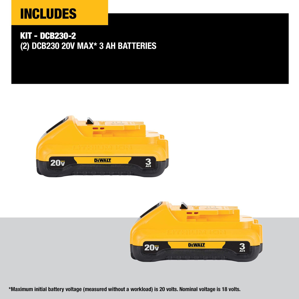 20V MAX 3.0-Ah Battery Pack 2-Pack R163450