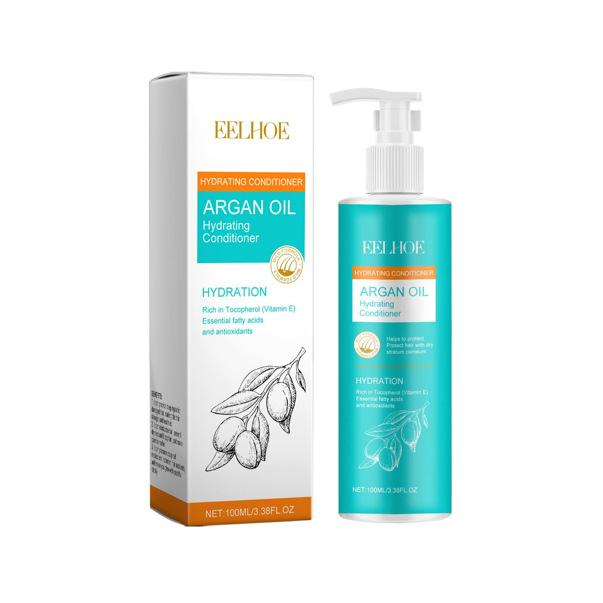 Argan Oil Hydrating Shampoo Conditioner Oil and Mask Hair Care Set K72109
