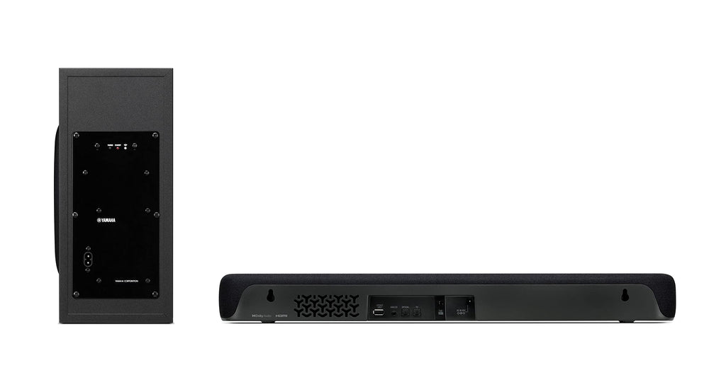 Compact Sound Bar with Wireless Subwoofer and Bluetooth, Black W491917
