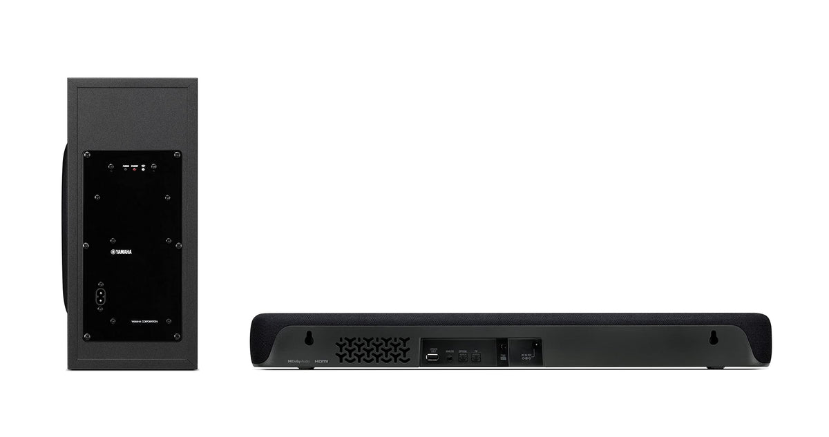 Compact Sound Bar with Wireless Subwoofer and Bluetooth, Black W491917