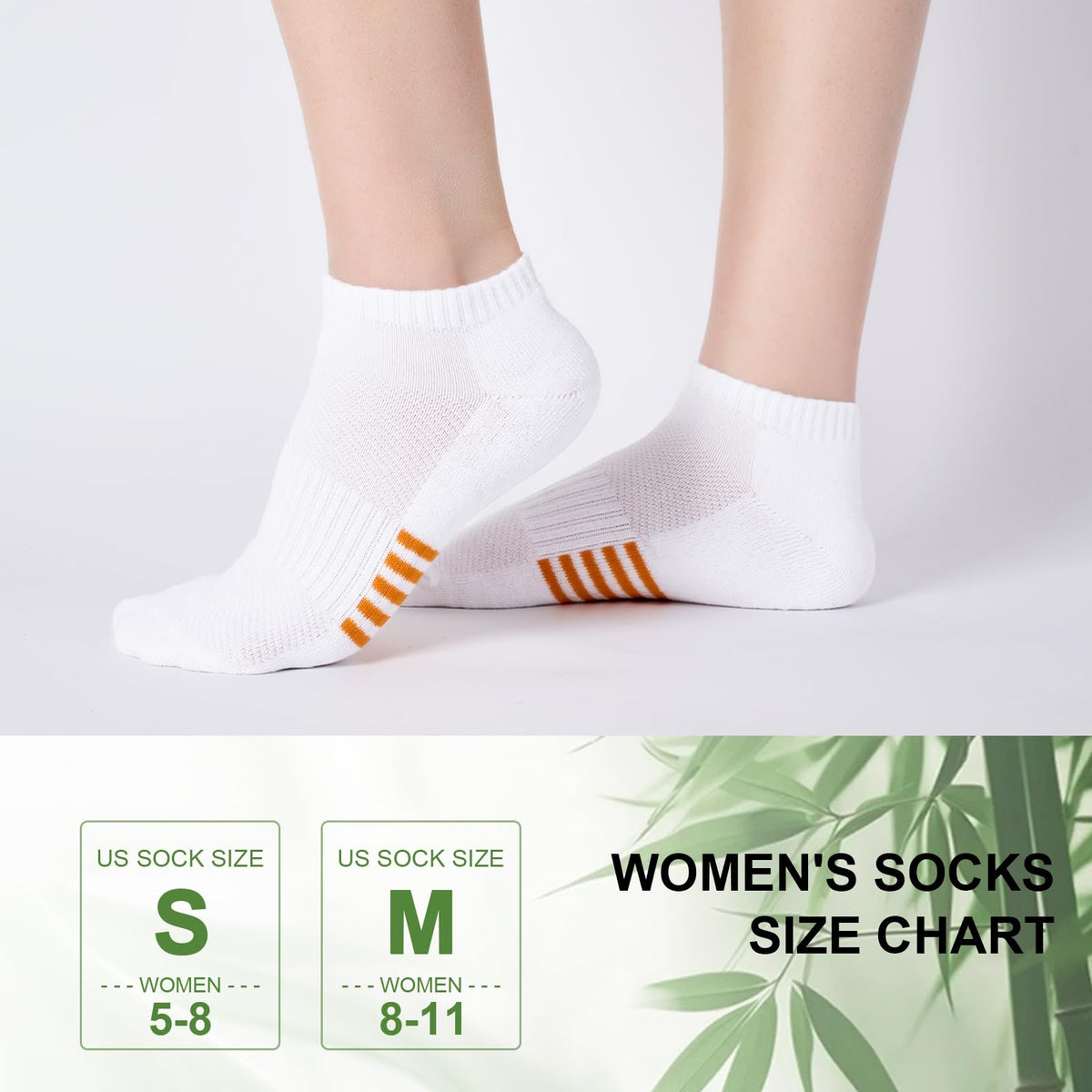 6 Pairs Bamboo Viscose Low Cut Ankle Socks J9527