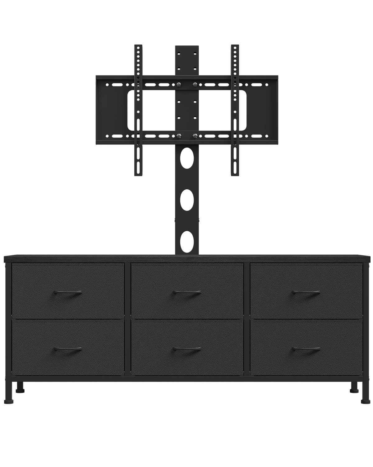 Black 6 Drawer TV Stand with Mount X161703