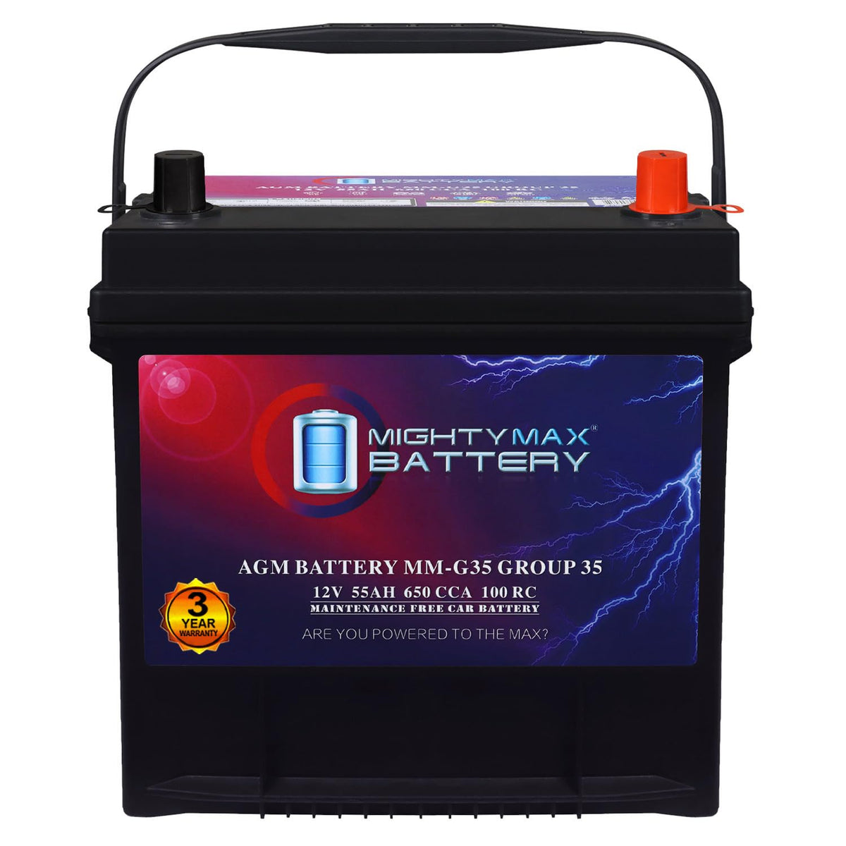 12V 55Ah AGM Replacement Battery J426