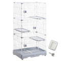 Detachable Metal Wire Cat Enclosure with Litter Box M34895