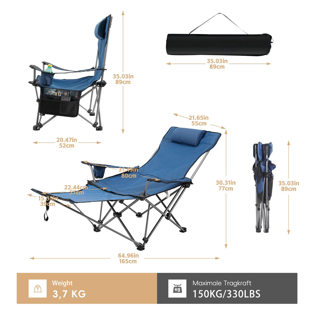 Zero Gravity Reclining Folding Chair with Footrest Cup Holder K9822