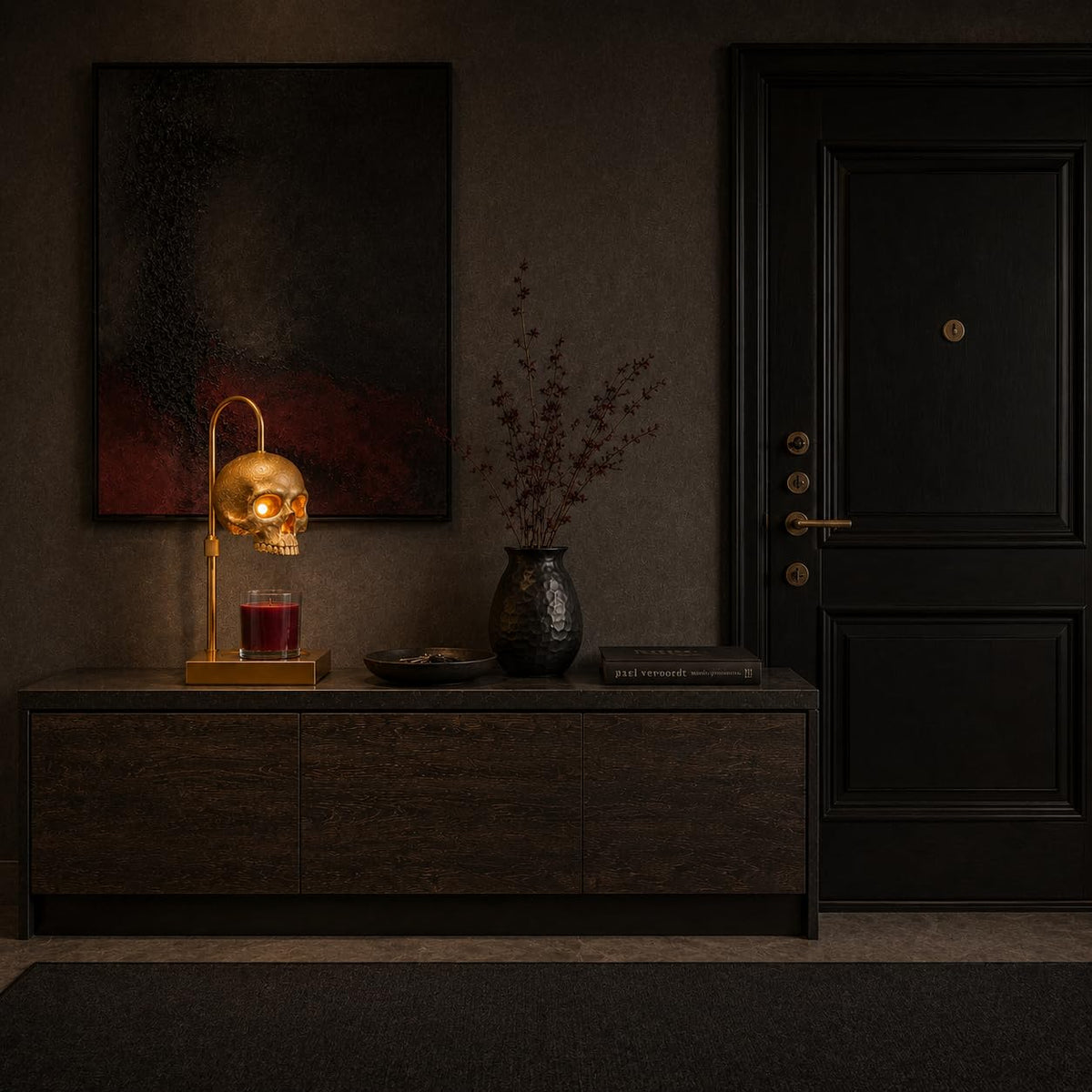 Skull Candle Warmer Lamp with Timer and Dimmer P3735