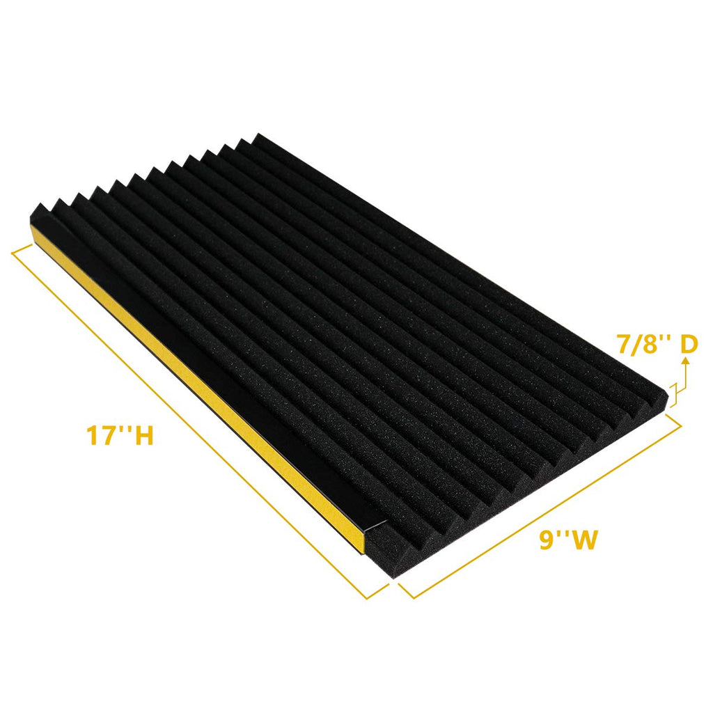 Window Air Conditioner Foam Insulation Panels, 2 Pack, Black, 17in High x 9in Wide E4235