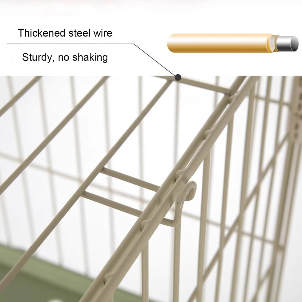 Foldable 4 Tier Detachable Cat Cage with Hammock Q69798