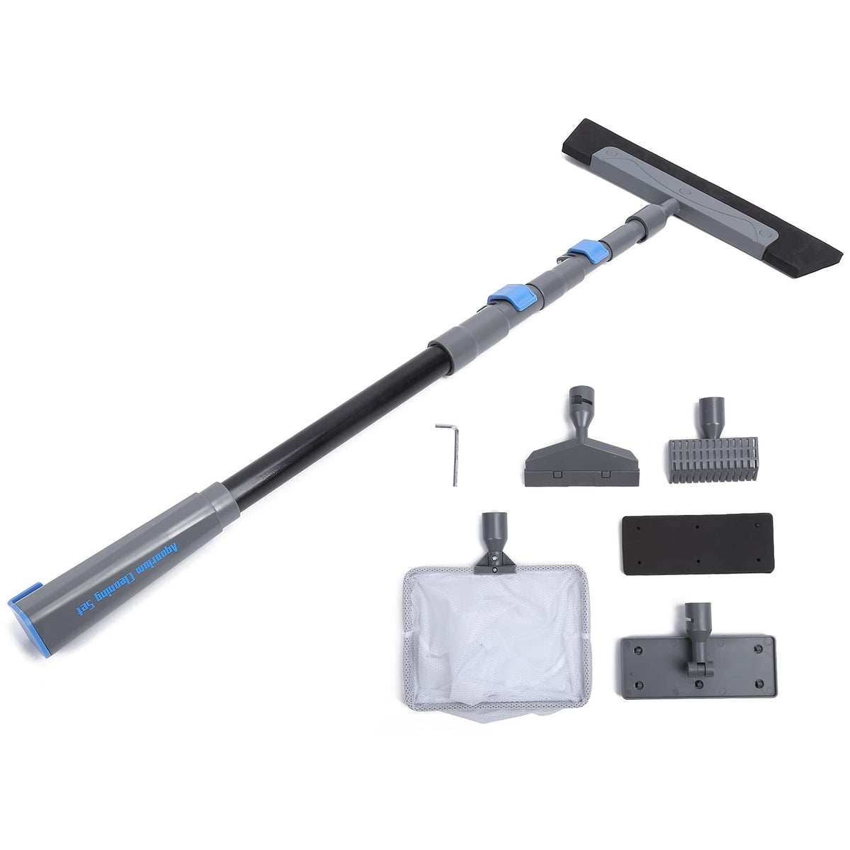 5 in 1 Aquarium Maintenance Kit with Telescopic Brush and Soft Net C129