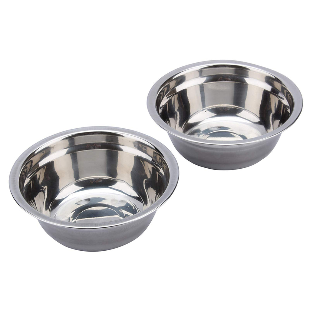 Stainless Steel Elevated Dog Cat Bowls with Iron Stand U4061