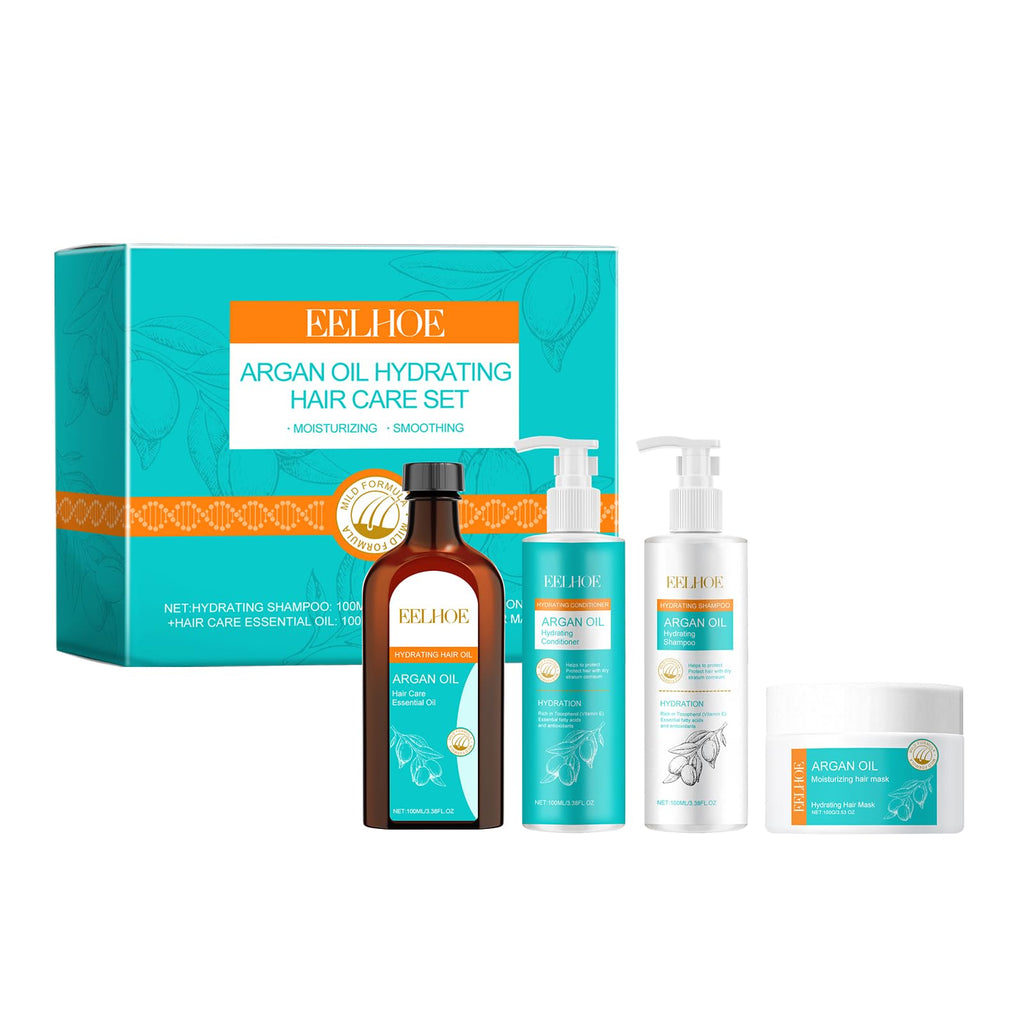 Argan Oil Hydrating Shampoo Conditioner Oil and Mask Hair Care Set K72109