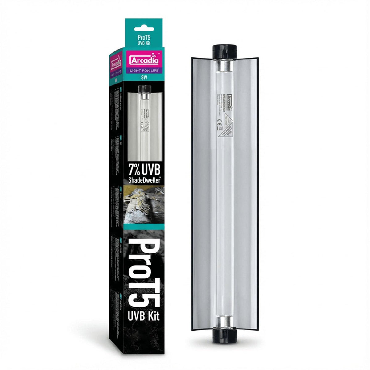12" 8 Watts 7% UVB Reptile Light Fixture Kit G209