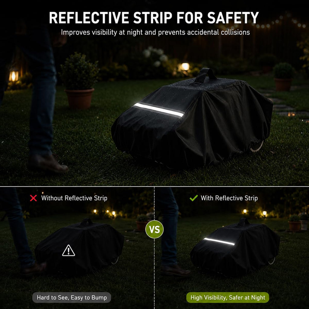 Robot Lawn Mower Cover 600D Oxford Fabric with Reflective Strip Orange B3148