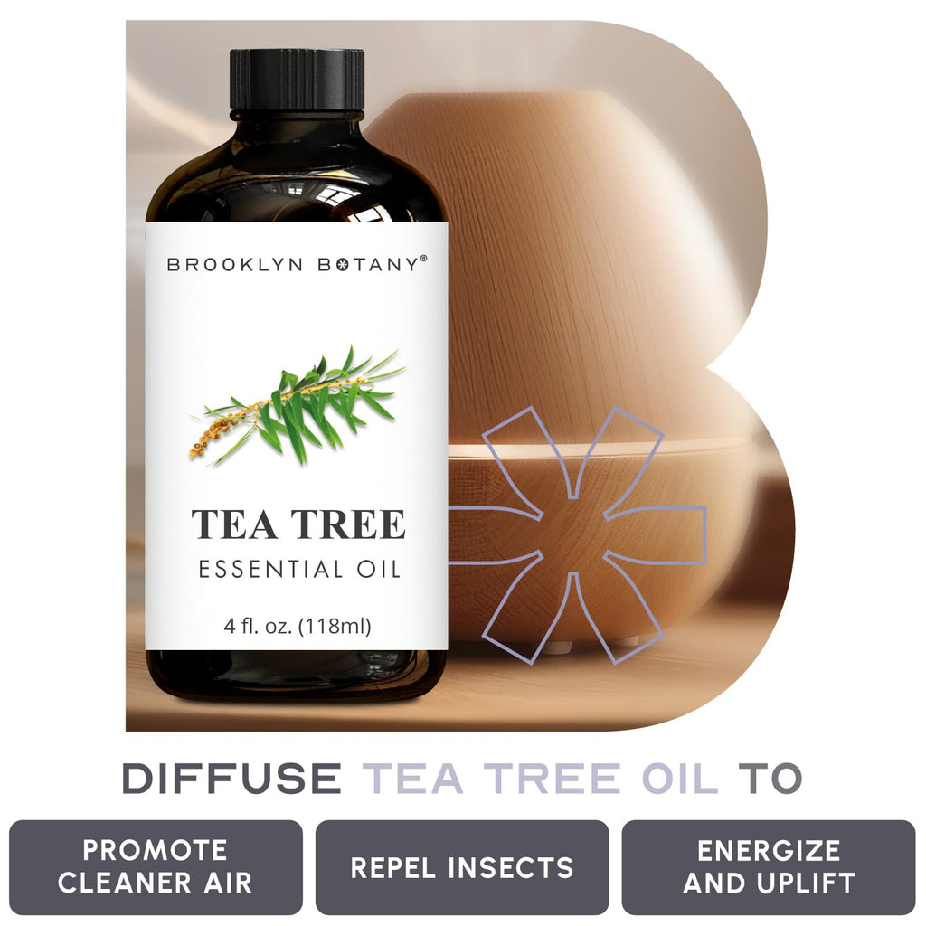 Lavender & Tea Tree Essential Oils 4 Fl Oz Pack of 2 W718184