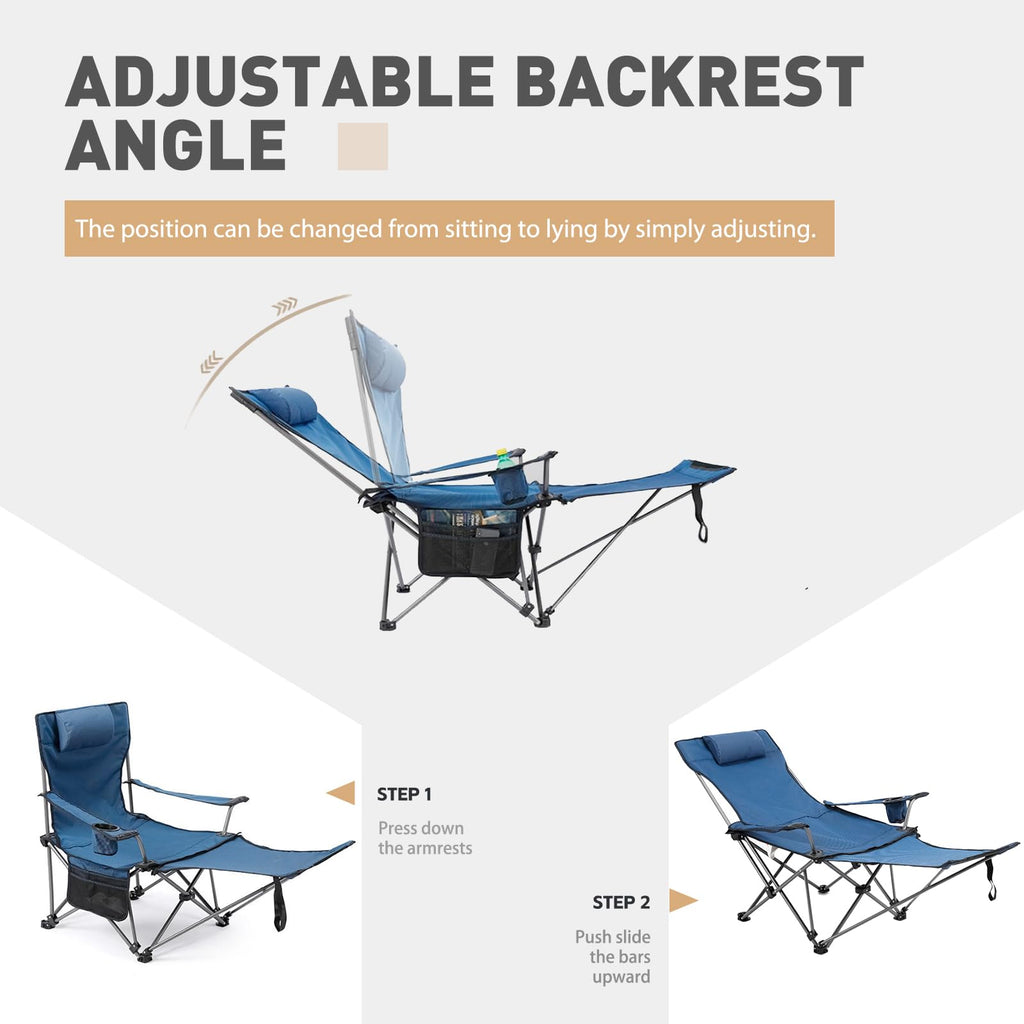 Zero Gravity Reclining Folding Chair with Footrest Cup Holder K9822