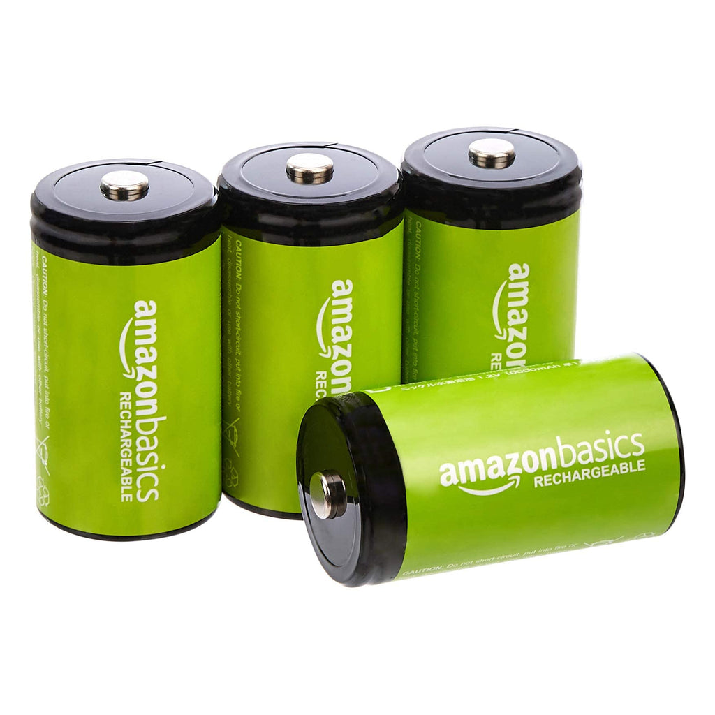 4-Pack Rechargeable D NiMH Batteries J4207