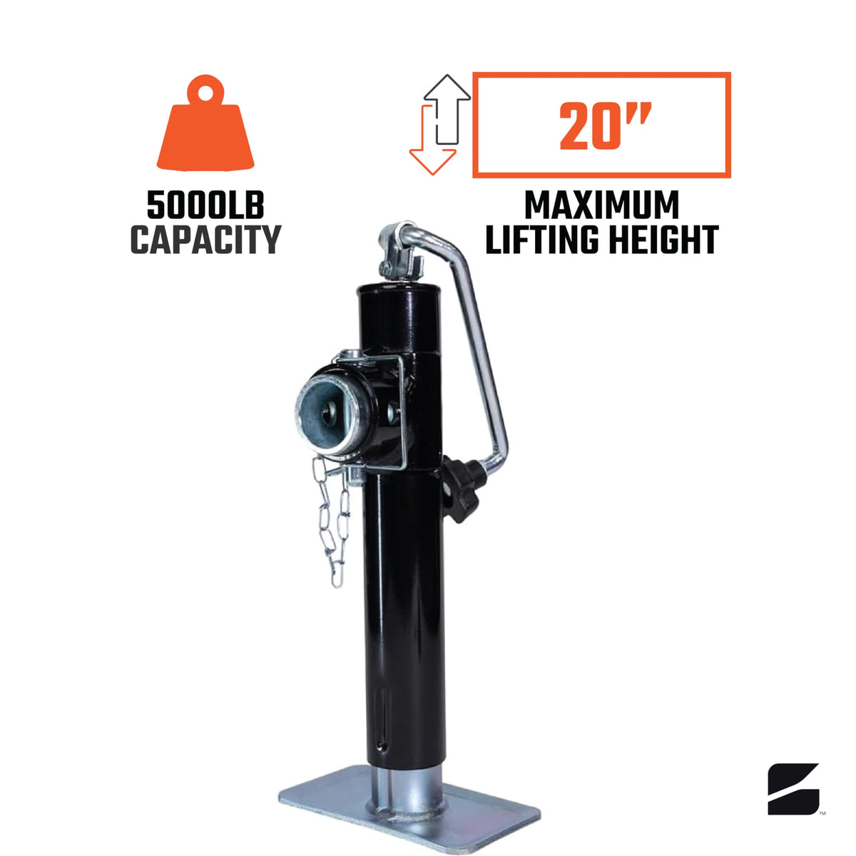 5000lb Steel Swivel Trailer Jack A834