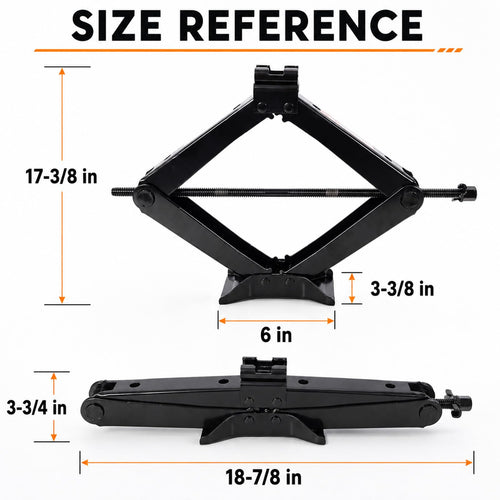 3 Ton Scissor Car Jack Kit with Ratchet Wrench L282