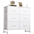 White 6 Drawer Dresser O889