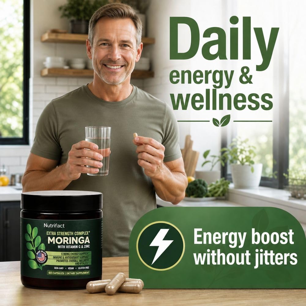 Moringa Capsules with Vitamin C, Zinc & L-Lysine M657514