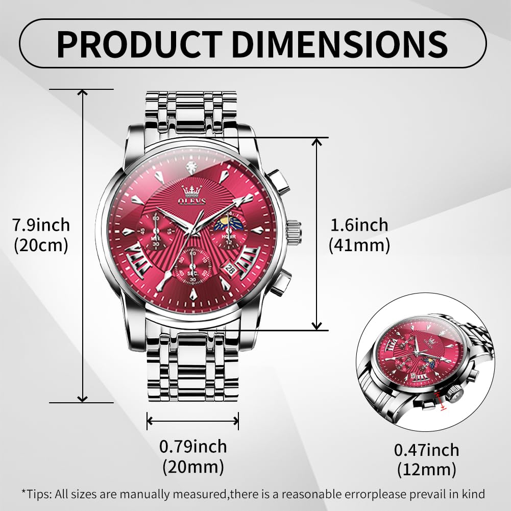 Mens Stainless Steel Analog Quartz Waterproof Watch P381483