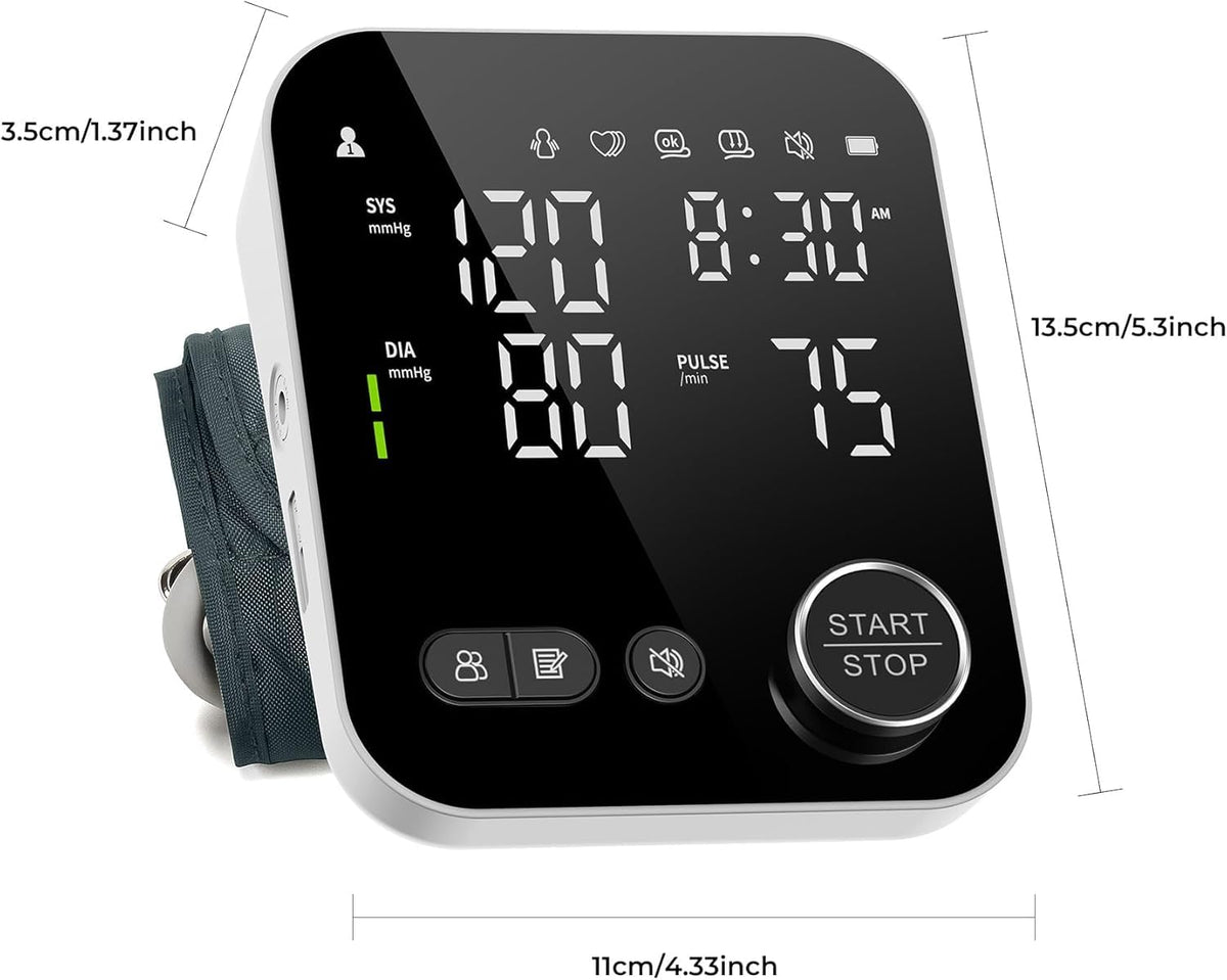 Blood Pressure Monitor Upper Arm BP Cuff with Storage Bag K730681