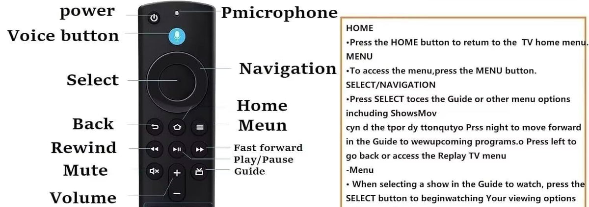 Replacement Remote Control W89302