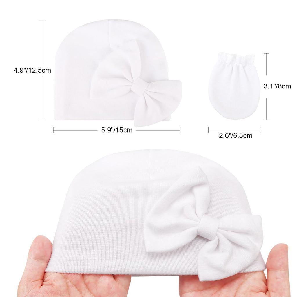 Newborn Baby Hats and Mittens Set C7671