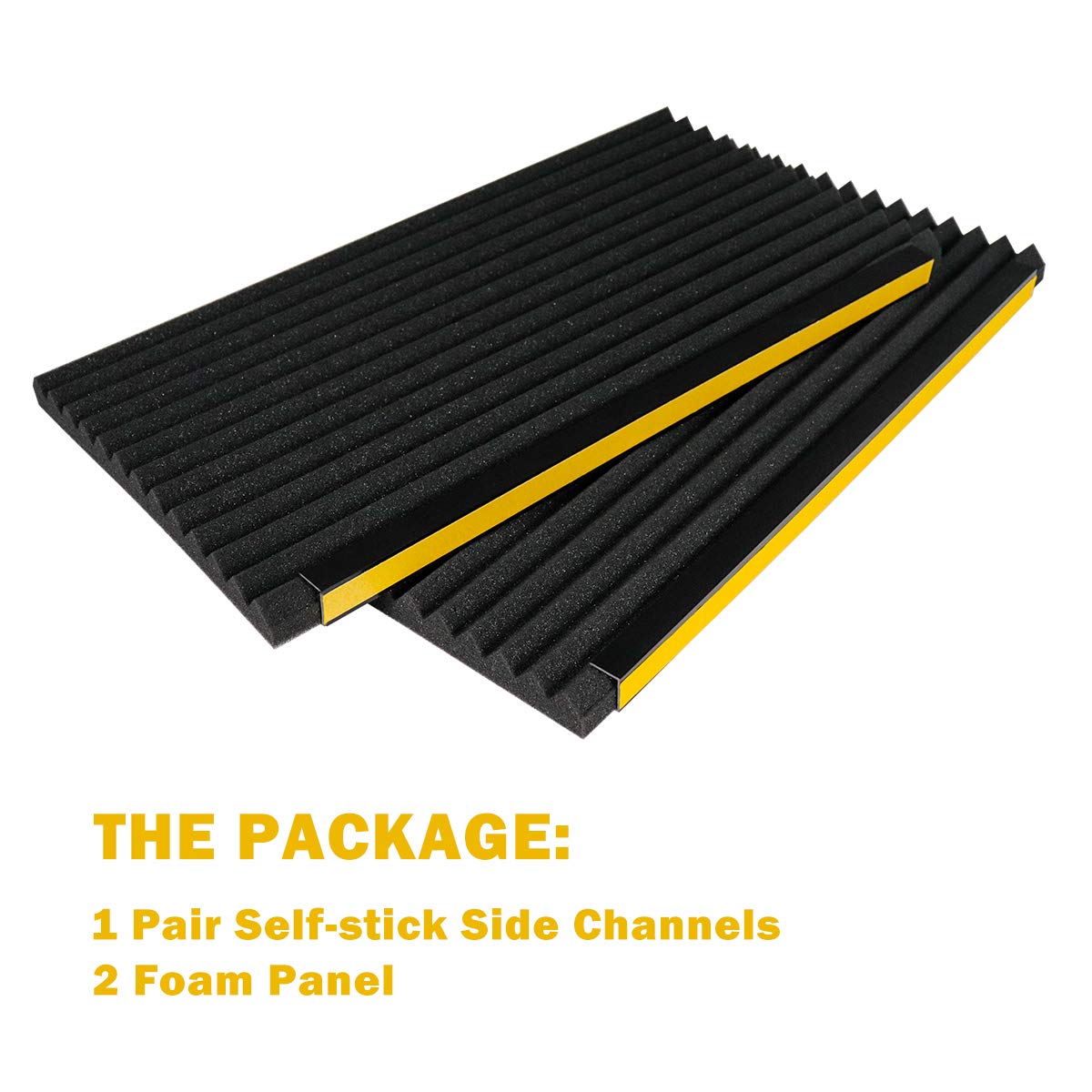 Window Air Conditioner Foam Insulation Panels, 2 Pack, Black, 17in High x 9in Wide E4235