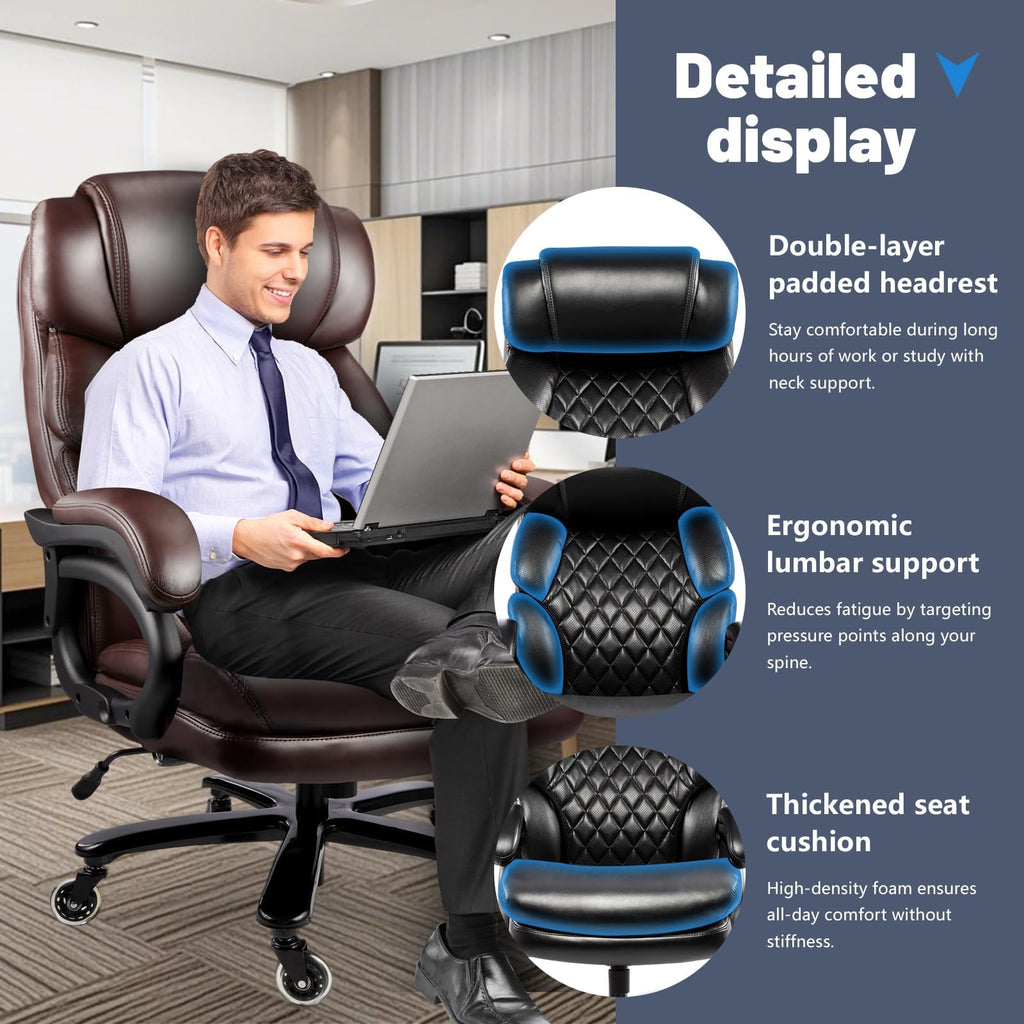 Big and Tall Heavy Duty Executive Office Chair with High Back J512926
