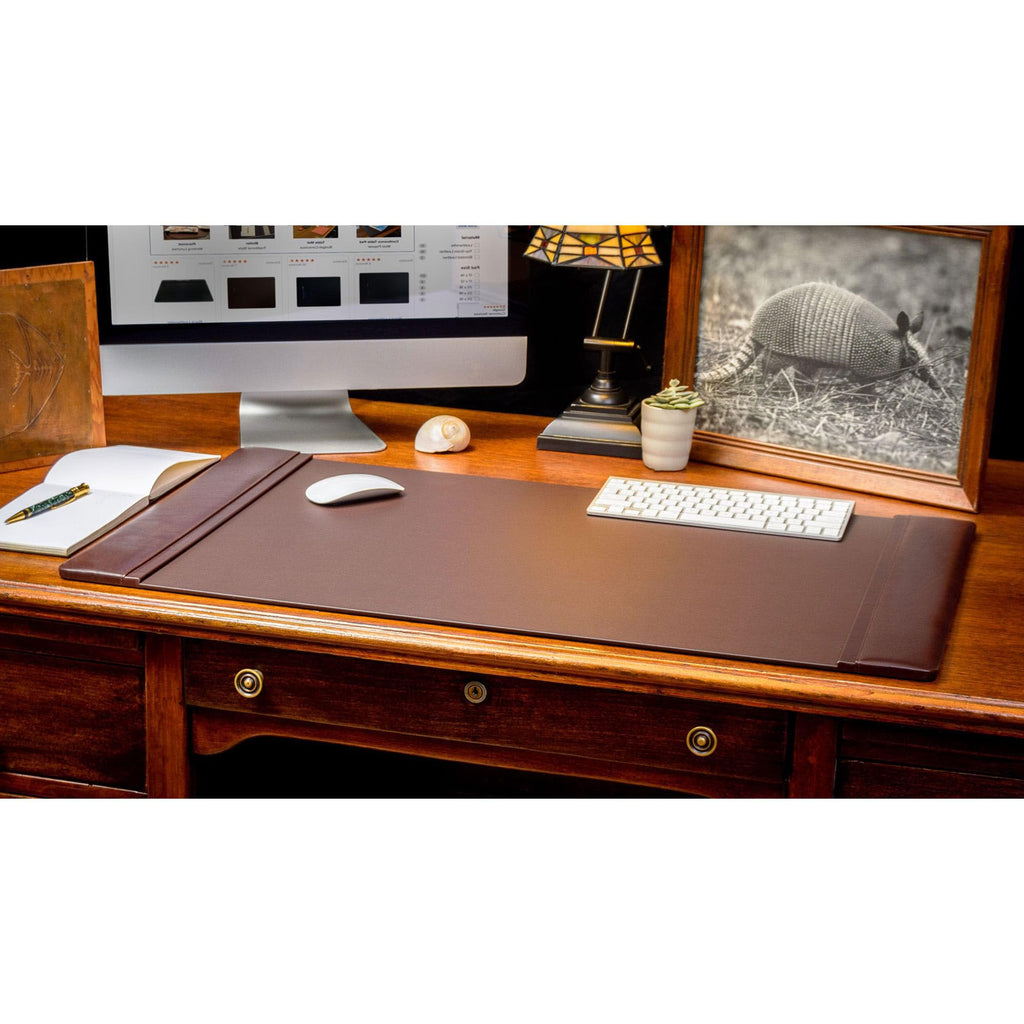 Chocolate Brown Leather 8 Piece Desk Set T47338