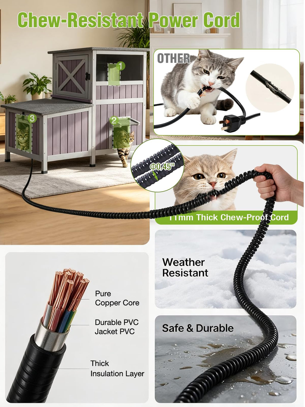 Extra Large Heated Insulated Cat House V367