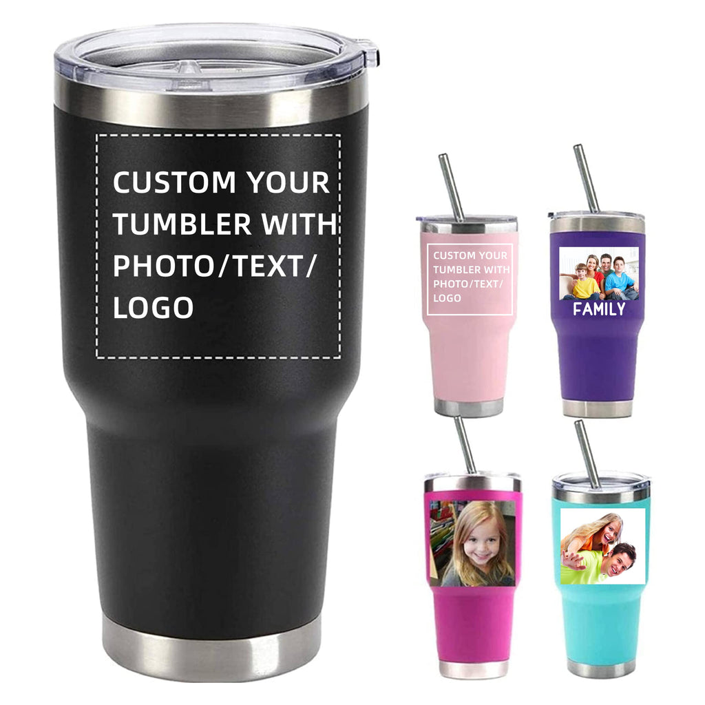 20oz/30oz Stainless Steel Tumbler with Lid & Straw P937279