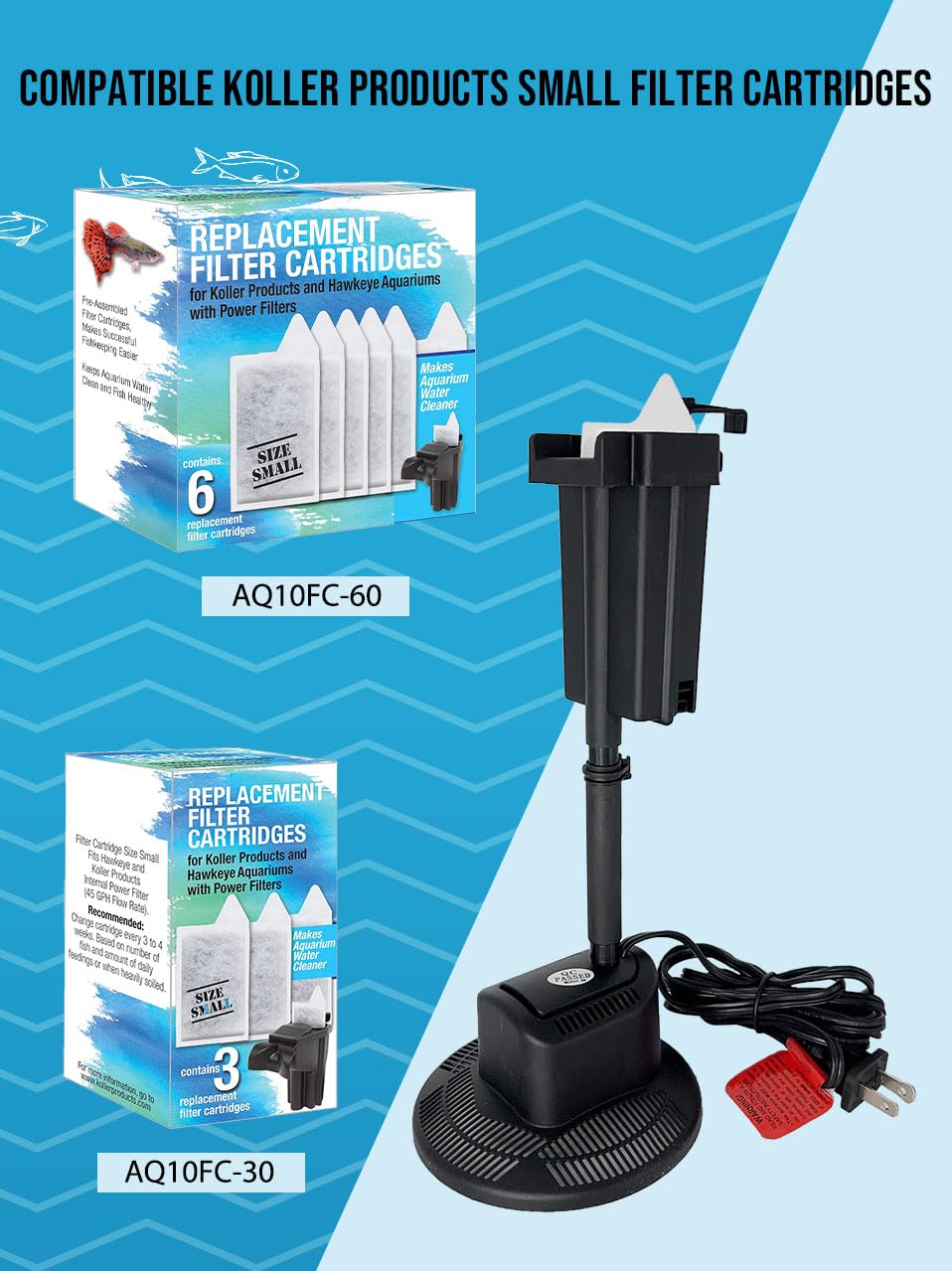 3-Gallon Aquarium with LED Lighting and Power Filter H17324