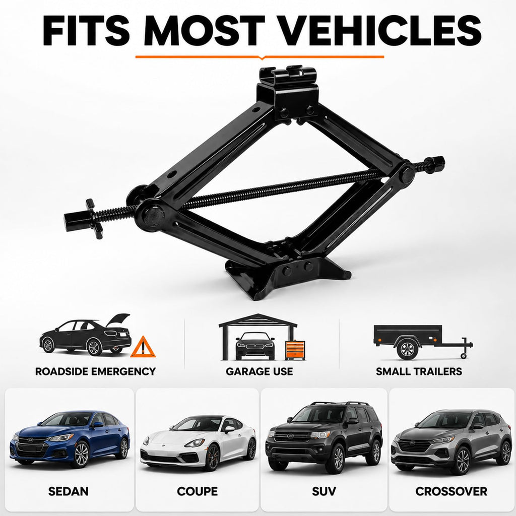 3 Ton Scissor Car Jack Kit with Ratchet Wrench L282