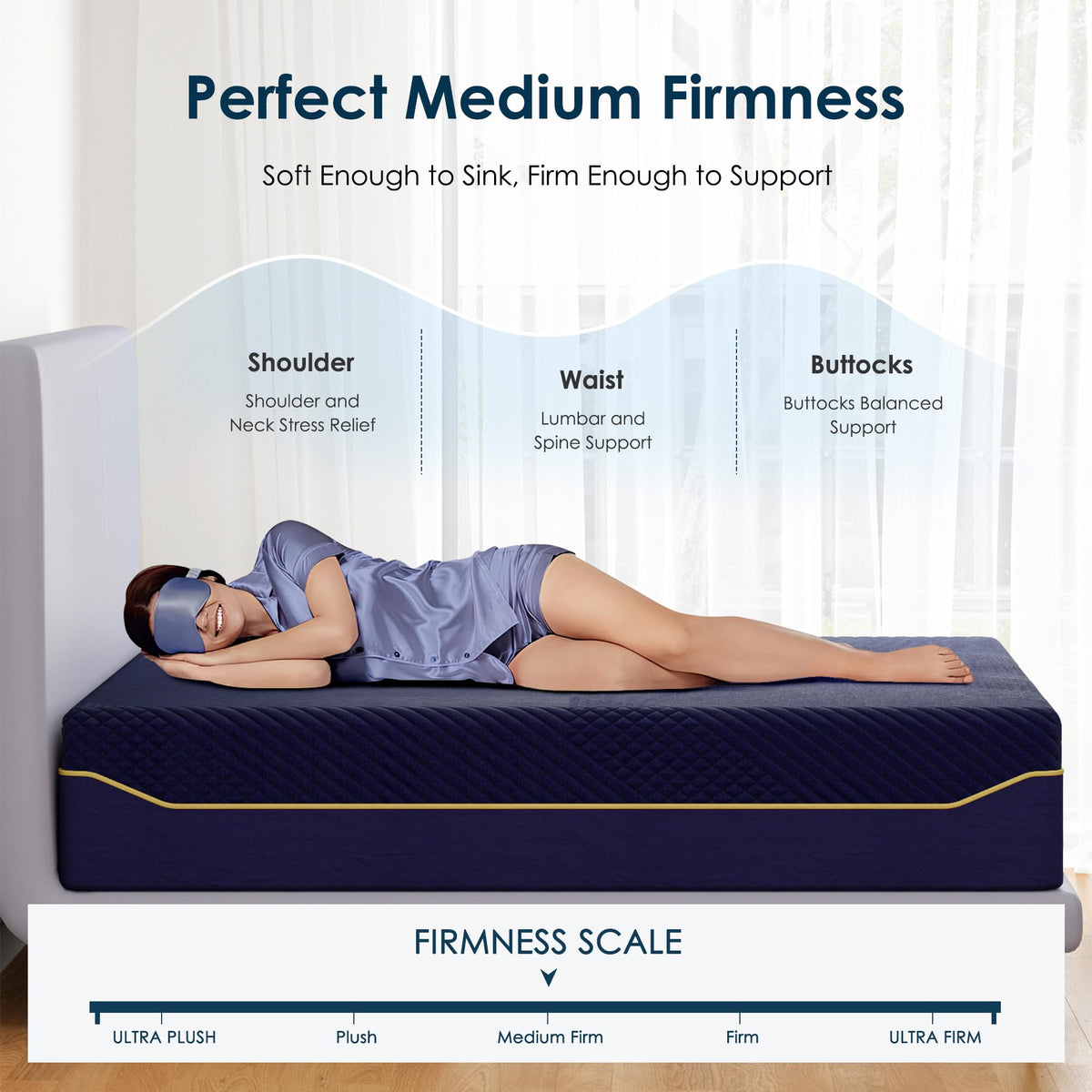 Twin 10 Inch Gel Infused Memory Foam Mattress T61606