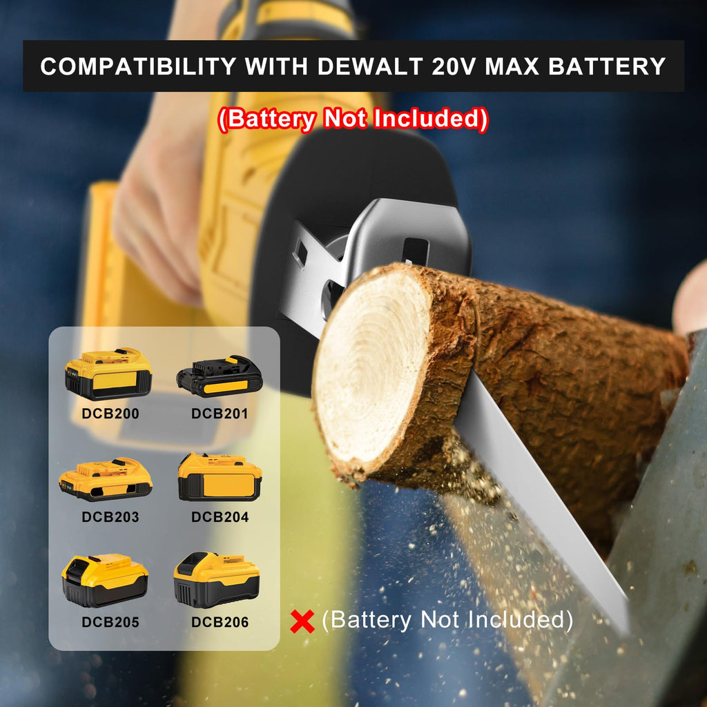 Cordless Reciprocating Saw 0-3500 SPM Variable Speed 4 Saw Blades L40933