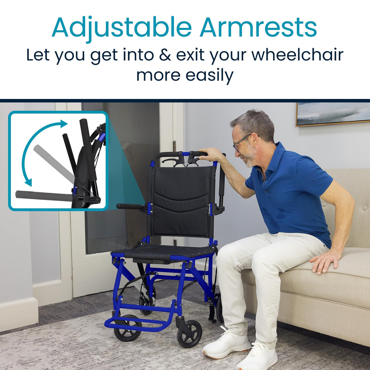 Ultra-Lightweight Transport Wheelchair O606442