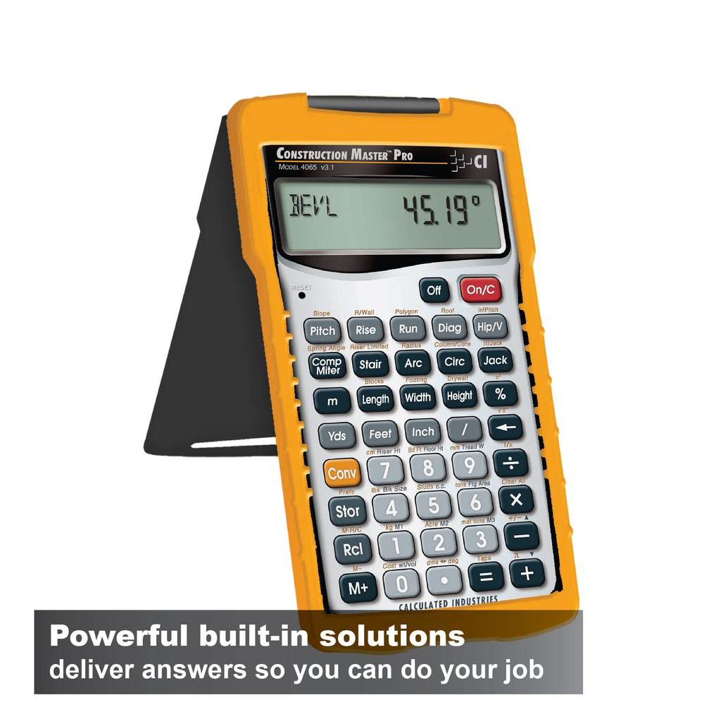 Construction Master Pro Calculator and Workbook V47683