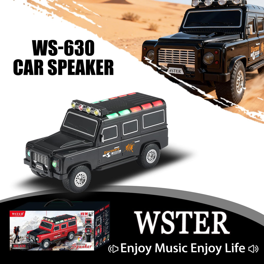 Black Off-Road Bluetooth Speaker with Roof Lights X11078