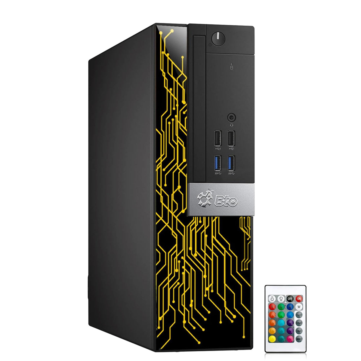 RGB Gaming PC with 24 Inch Monitor Intel i5 16GB RAM 512GB SSD E745653