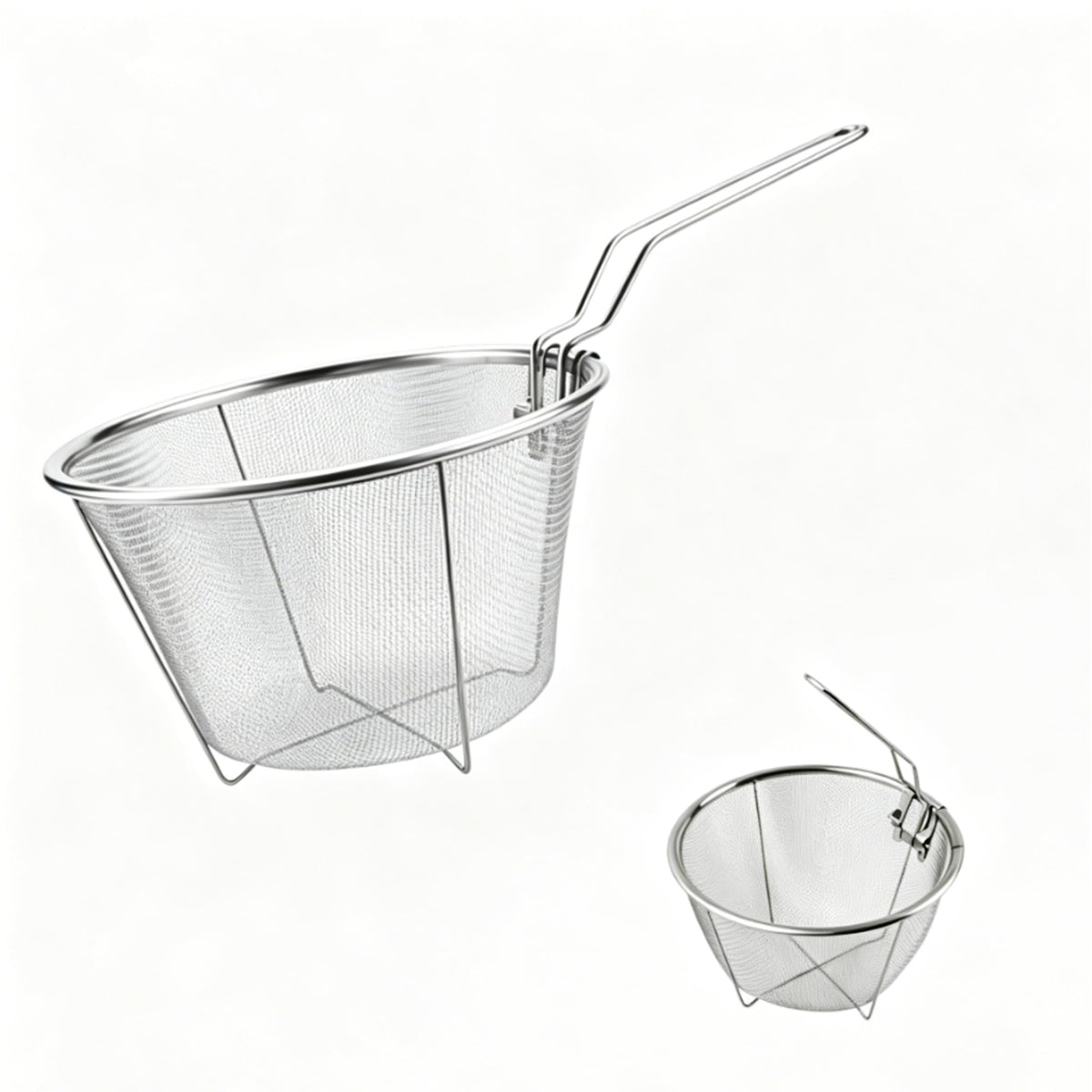 7 inch Stainless Steel Deep Fryer Basket D861