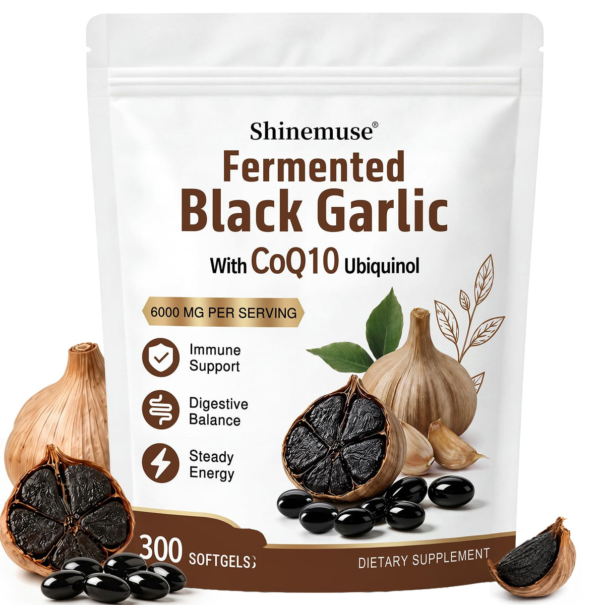 Black Garlic Extract 300 Softgels X8609