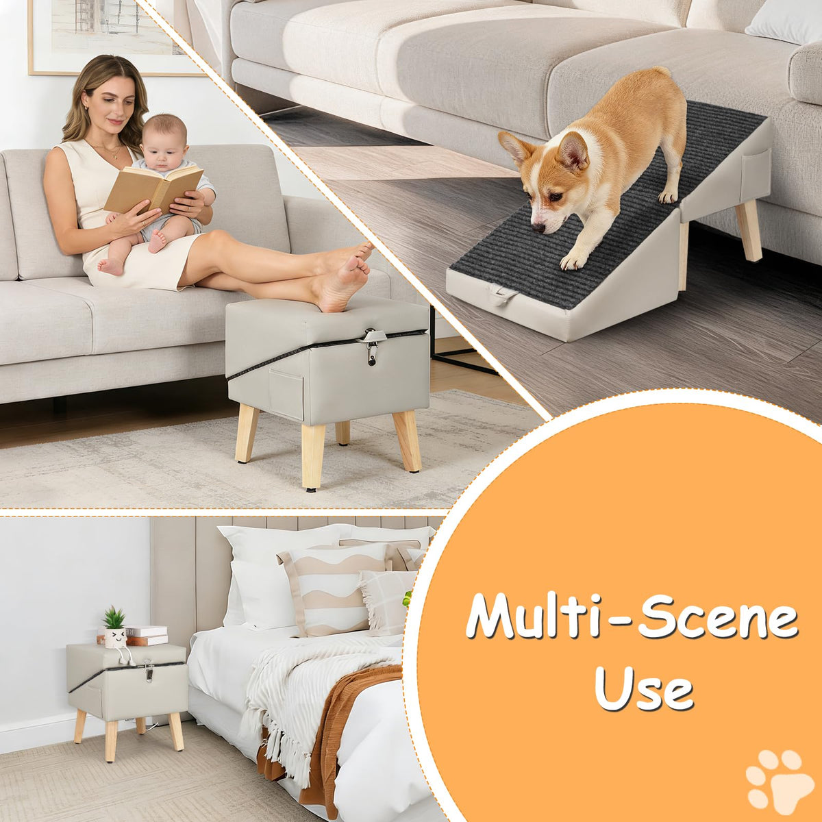 Gray Foldable Dog Ramp H22535