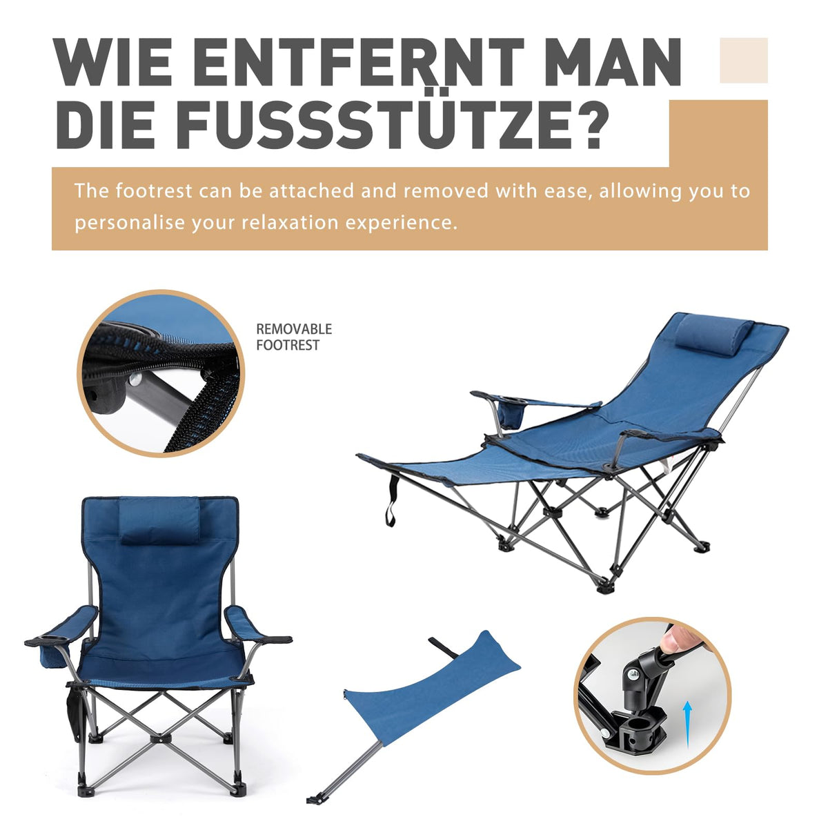 Zero Gravity Reclining Folding Chair with Footrest Cup Holder K9822