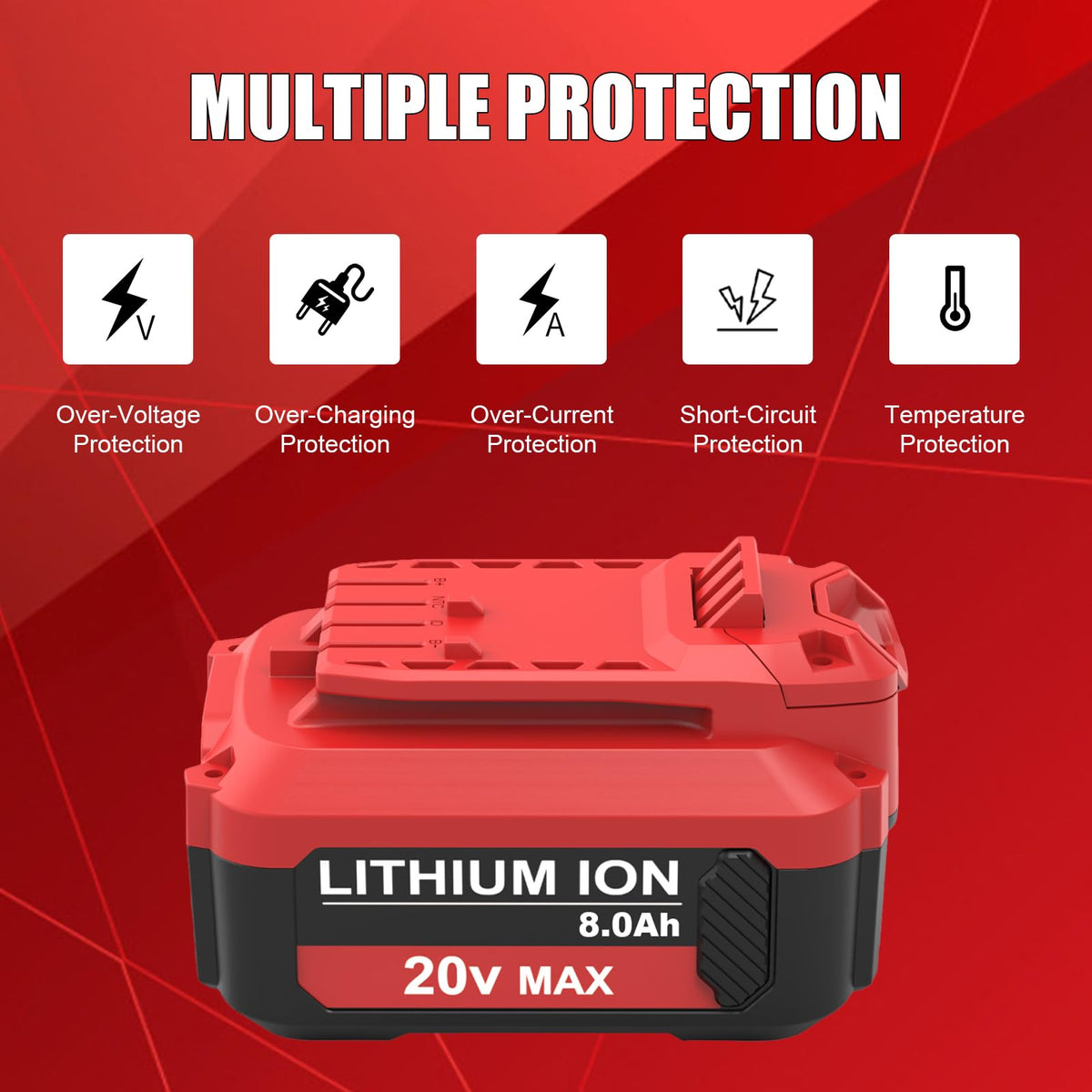 8000mAh Replacement Battery T7133